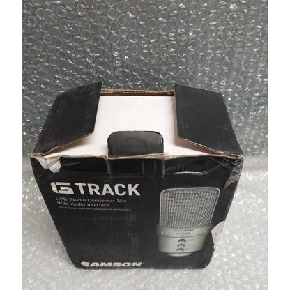 samson usb microphones samson g-track - usb condenser microphone - open box b stock