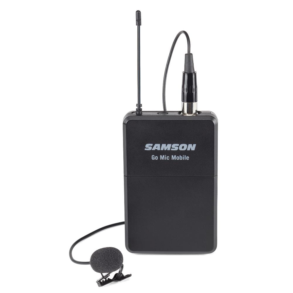 samson wireless systems samson go mic mobile beltpack transmitter with lm8 lavalier microphone