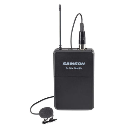 samson wireless systems samson go mic mobile beltpack transmitter with lm8 lavalier microphone