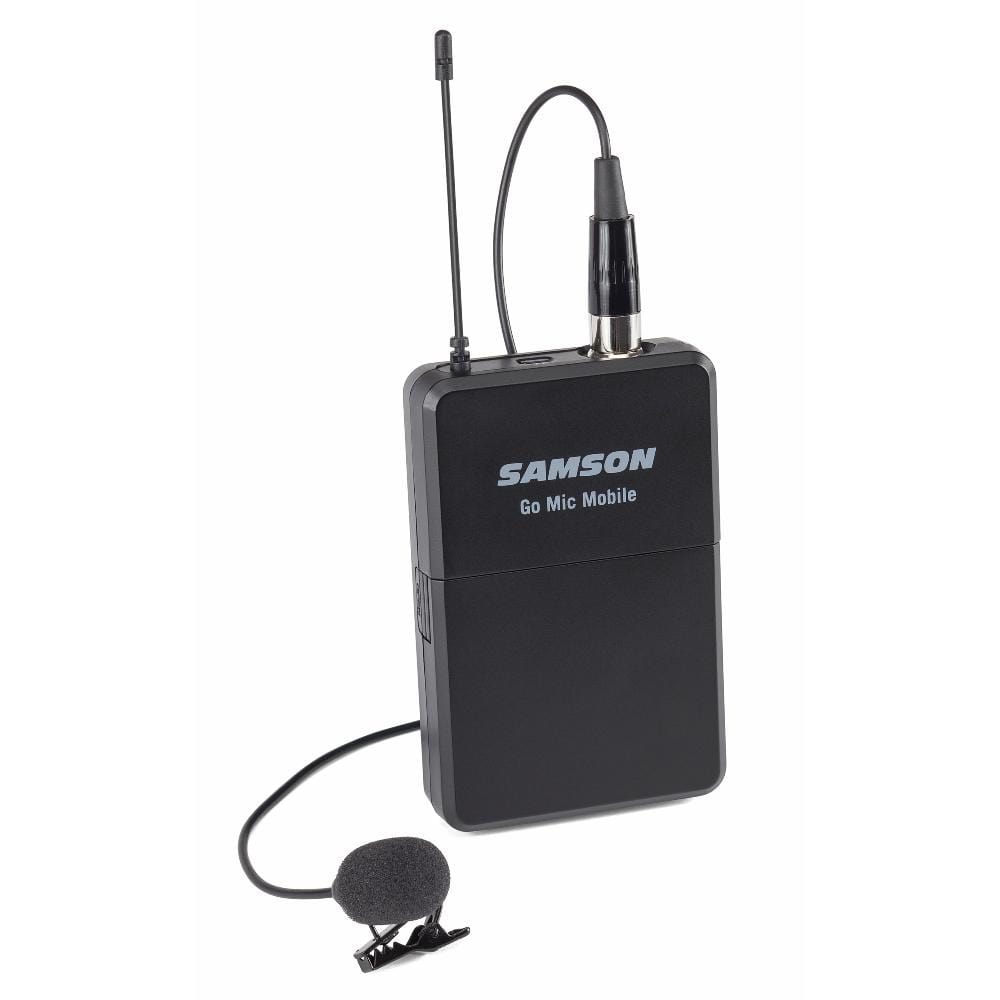 samson wireless systems samson go mic mobile beltpack transmitter with lm8 lavalier microphone