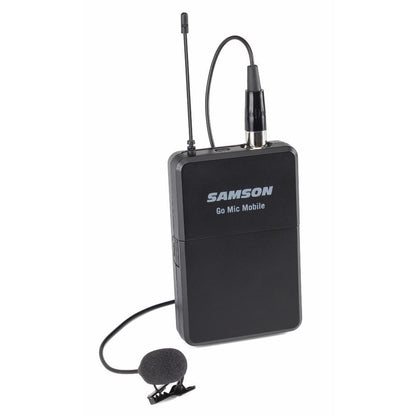 samson wireless systems samson go mic mobile beltpack transmitter with lm8 lavalier microphone