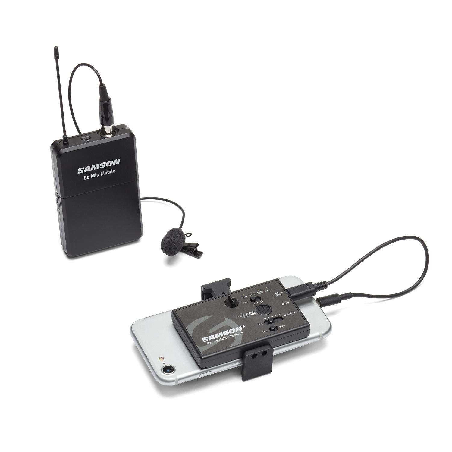Samson Wireless Systems Samson Go Mic Mobile Wireless Beltpack Transmitter and LM8 Lavalier