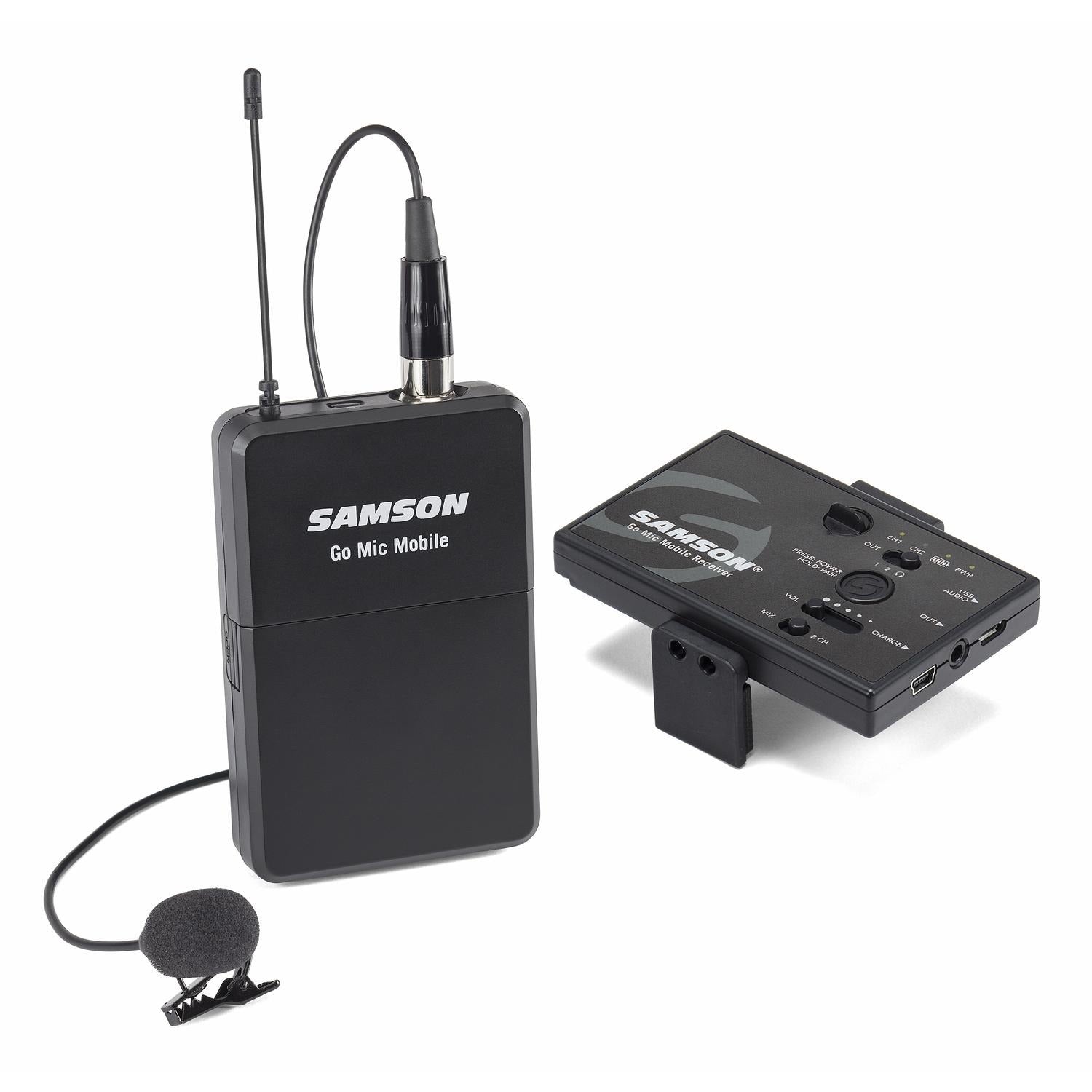 Samson Wireless Systems Samson Go Mic Mobile Wireless Beltpack Transmitter and LM8 Lavalier