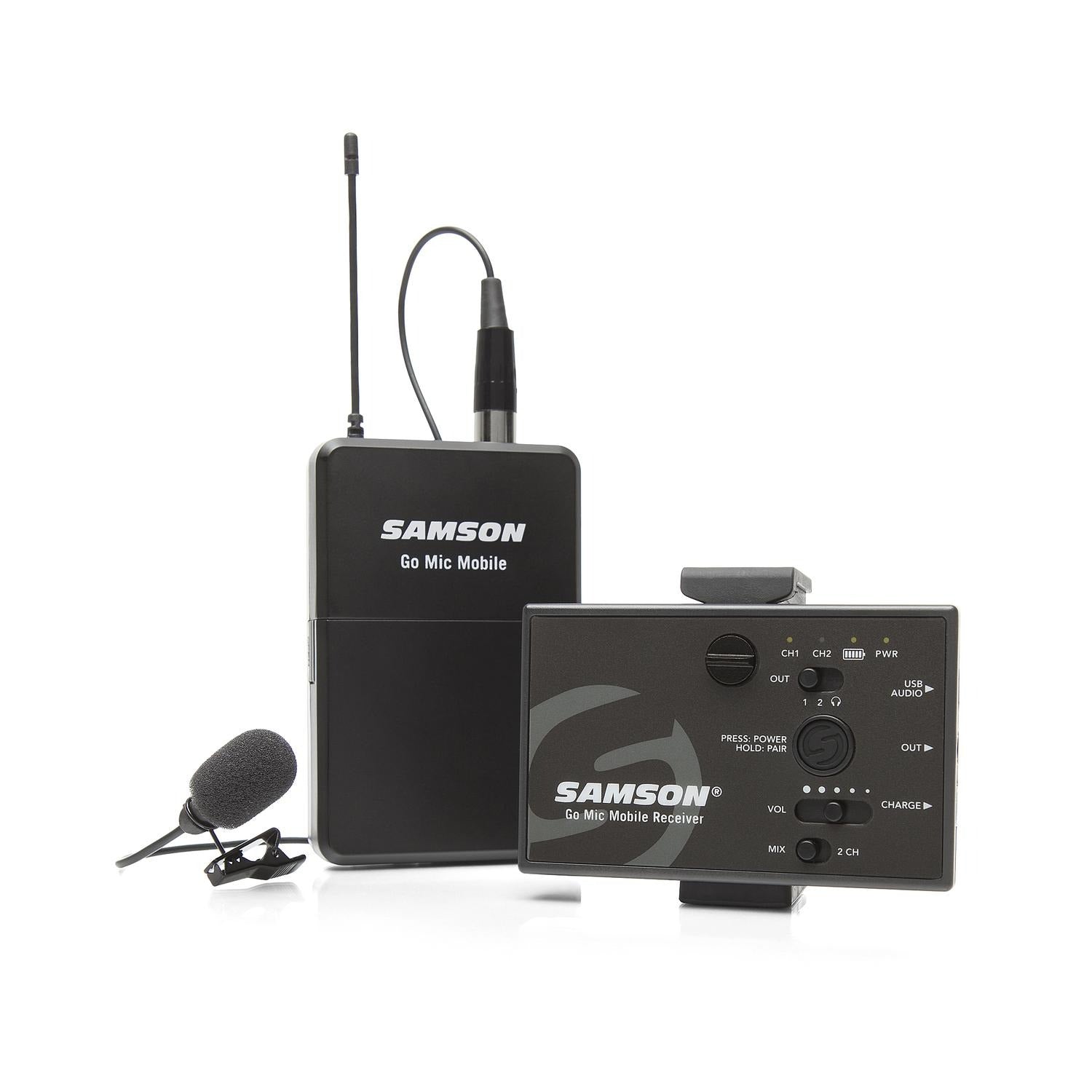 Samson Wireless Systems Samson Go Mic Mobile Wireless Beltpack Transmitter and LM8 Lavalier