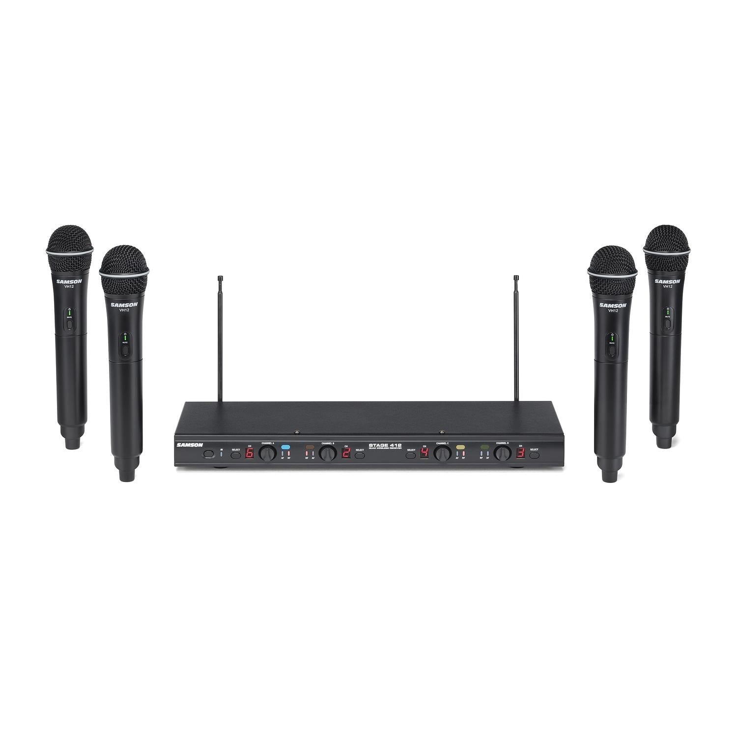 Samson Wireless Systems Samson Stage 412 Frequency Agile Quad Channel Handheld System