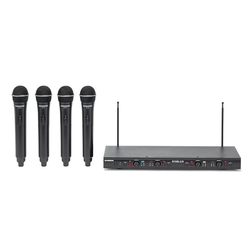 Buy Samson Stage 412 Frequency Agile Quad Channel Handheld System
