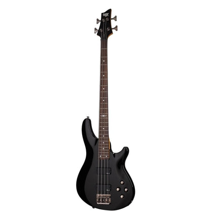 schecter bass guitars gloss black schecter guitar research sgr c-4 4 string bass guitar with gig bag 