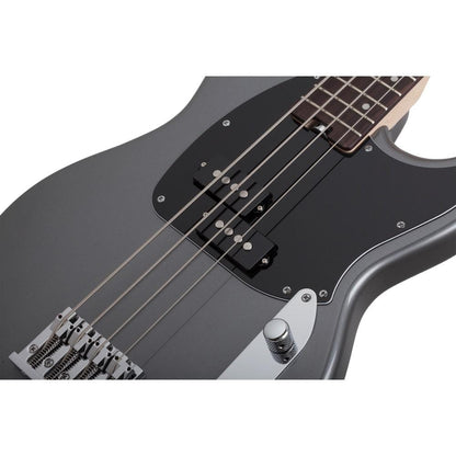 schecter bass guitars schecter banshee bass 4-string bass guitar- carbon grey
