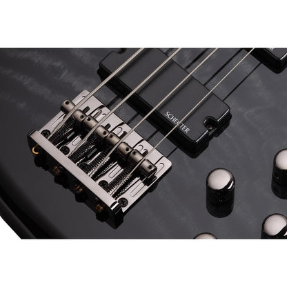 Schecter Bass Guitars Schecter Stiletto Extreme-4 4-String Bass Guitar - See Thru Black