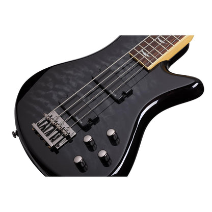 Schecter Bass Guitars Schecter Stiletto Extreme-4 4-String Bass Guitar - See Thru Black