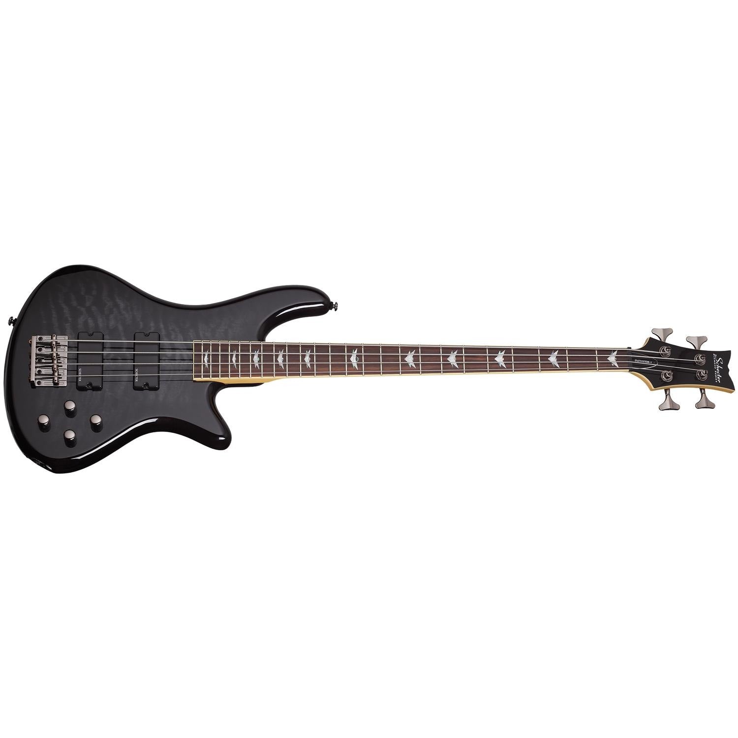 Schecter Bass Guitars Schecter Stiletto Extreme-4 4-String Bass Guitar - See Thru Black