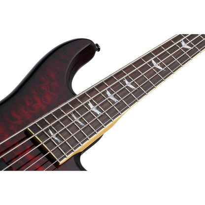 Schecter Bass Guitars Schecter Stiletto Extreme-5 5-String Bass Guitar - Black Cherry