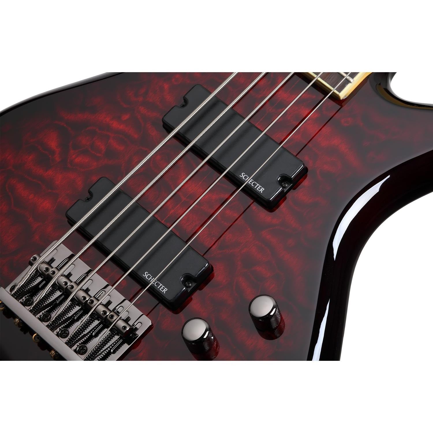 Schecter Bass Guitars Schecter Stiletto Extreme-5 5-String Bass Guitar - Black Cherry