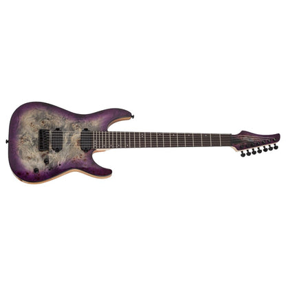 schecter electric guitars aurora burst schecter c-7 pro 7 string electric guitar  