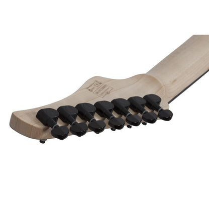 schecter electric guitars aurora burst schecter c-7 pro 7 string electric guitar  