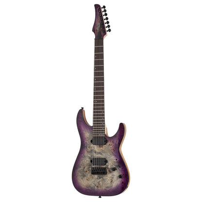 schecter electric guitars aurora burst schecter c-7 pro 7 string electric guitar  
