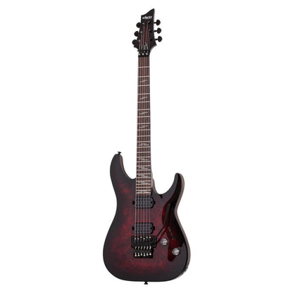 schecter electric guitars black cherry burst schecter omen elite 6 fr electric guitar   