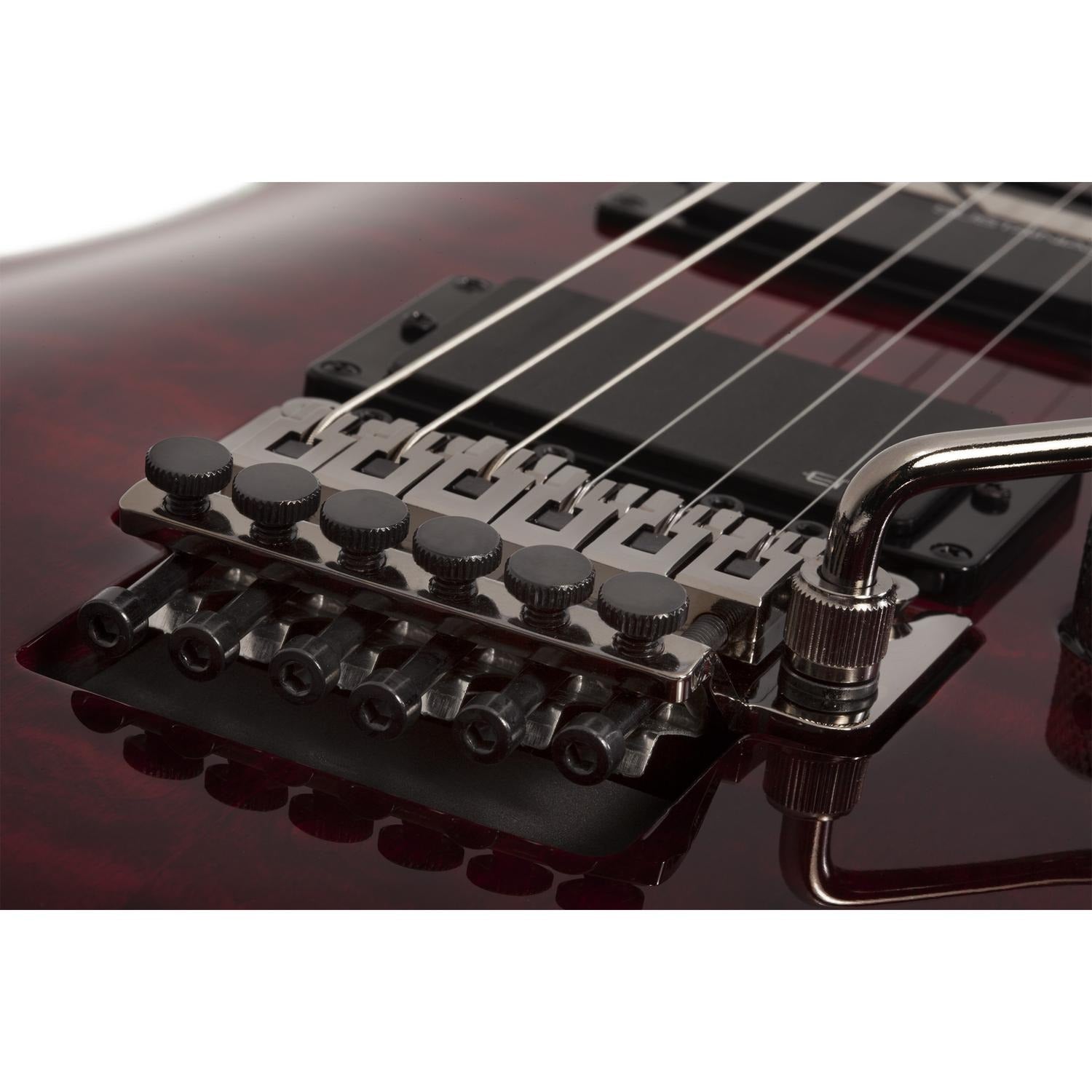 Schecter Electric Guitars Black Cherry Schecter Hellraiser C-1 FR S 6 String Electric Guitar