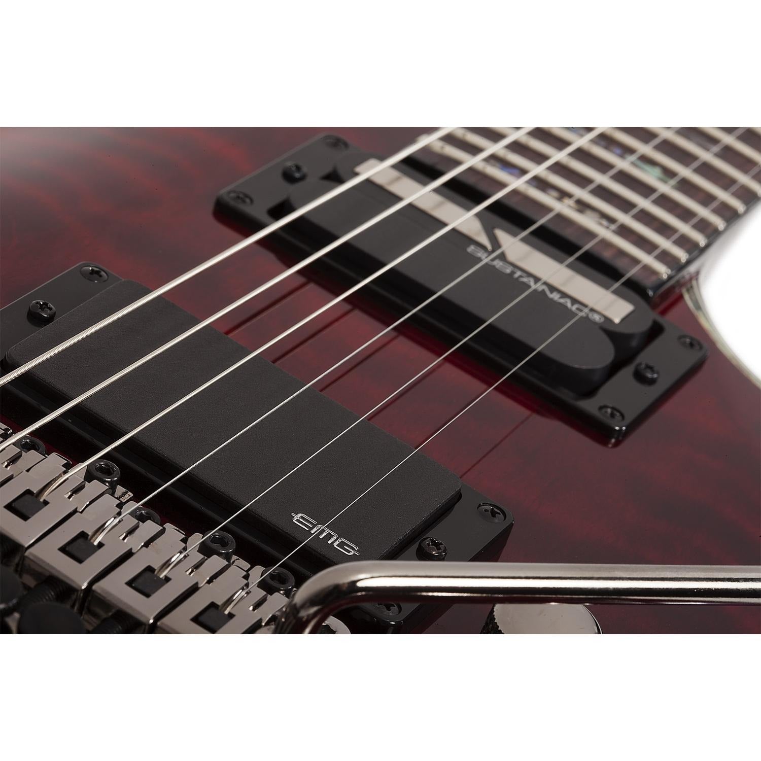 Schecter Electric Guitars Black Cherry Schecter Hellraiser C-1 FR S 6 String Electric Guitar