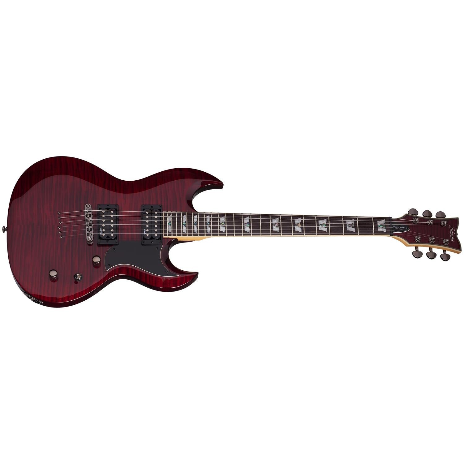 Schecter Electric Guitars Black Cherry Schecter S-II Omen Extreme Solid Body 6-String Electric Guitar