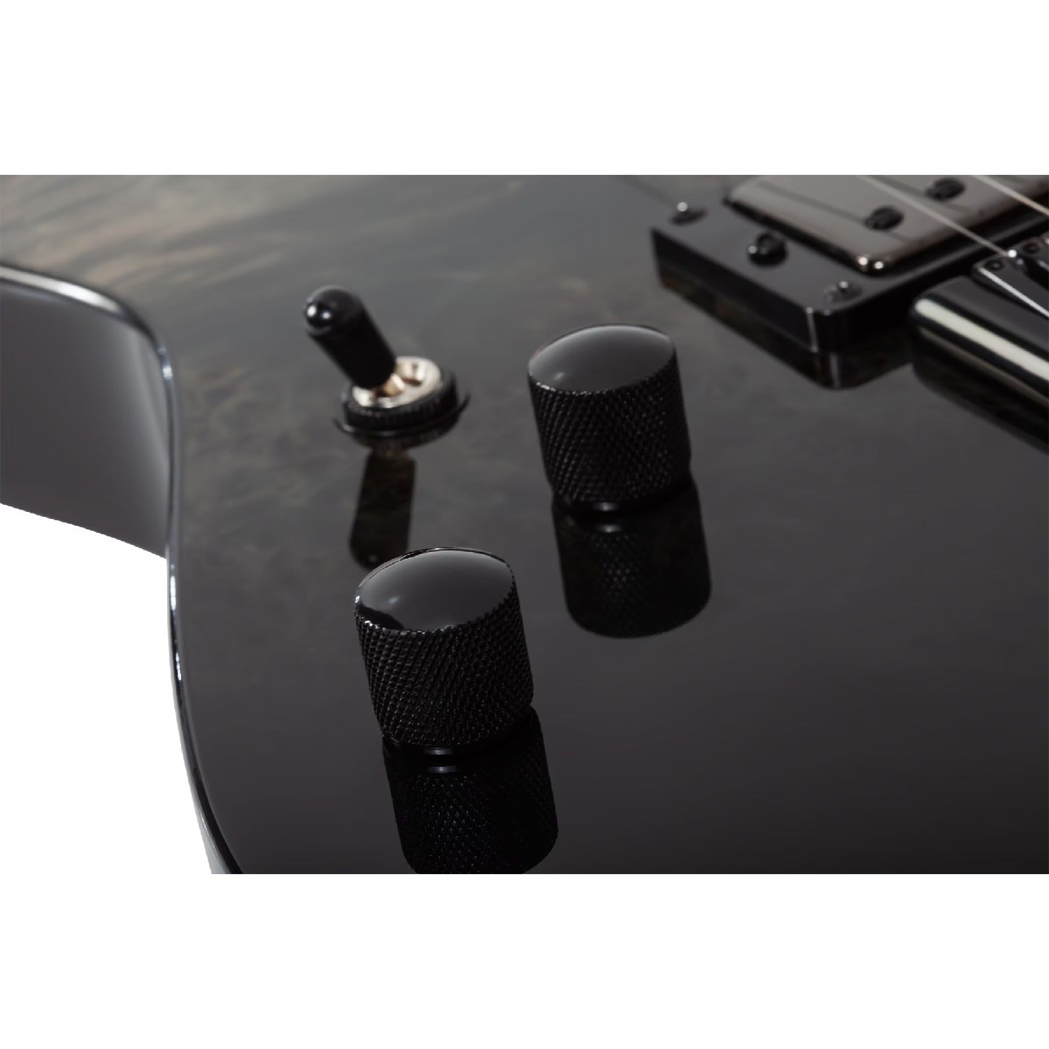 Schecter Electric Guitars Black Fade Burst Burl Schecter C-1 Standard 6 String Electric Guitar - Left Handed 