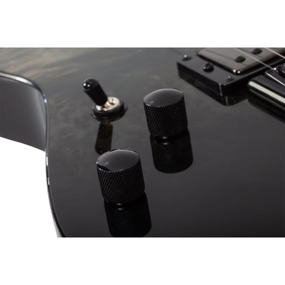 Schecter Electric Guitars Black Fade Burst Burl Schecter C-1 Standard 6 String Electric Guitar - Left Handed 