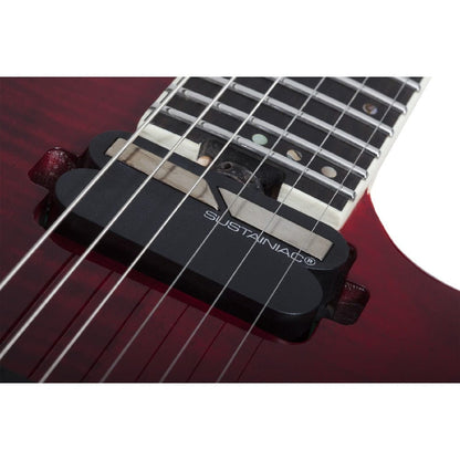 schecter electric guitars blood burst schecter c-1 fr s sls elite 6 string electric guitar     