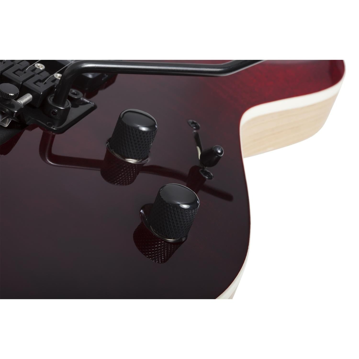 Schecter Electric Guitars Blood Burst Schecter C-7 FR SLS Elite 7 String Electric Guitar