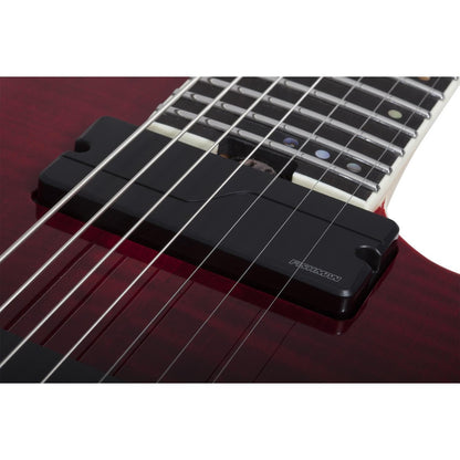 Schecter Electric Guitars Blood Burst Schecter C-7 FR SLS Elite 7 String Electric Guitar