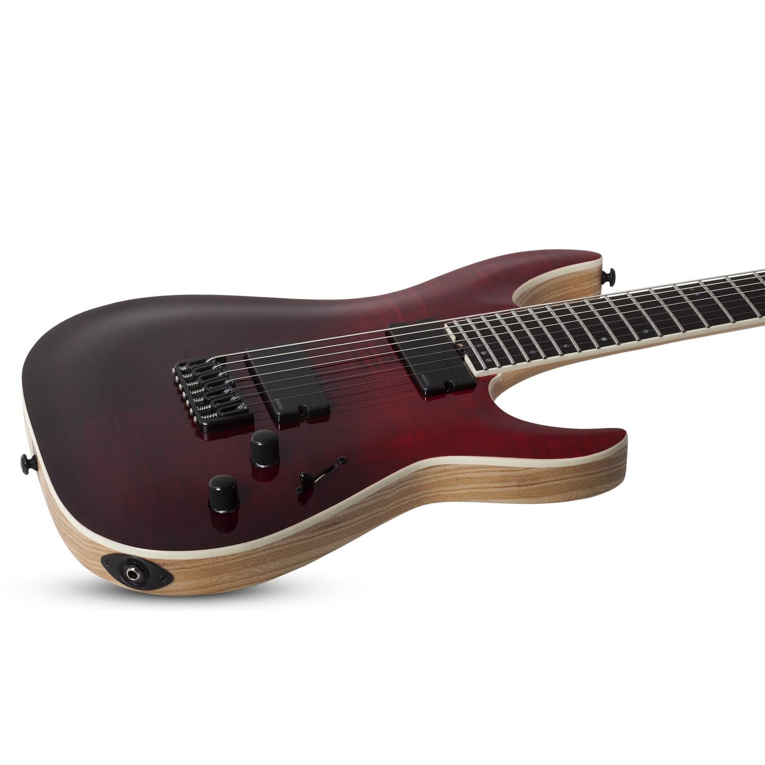 Schecter Electric Guitars Blood Burst Schecter C-7 SLS Elite 7 String Electric Guitar