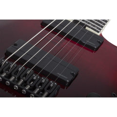 Schecter Electric Guitars Blood Burst Schecter C-7 SLS Elite 7 String Electric Guitar