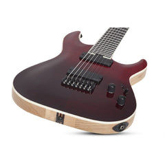 Schecter Electric Guitars Blood Burst Schecter C-7 SLS Elite 7 String Electric Guitar