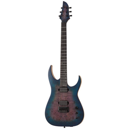 schecter electric guitars blue crimson schecter keith merrow km6 mkiii artist series electric guitar    