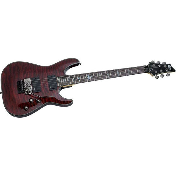 schecter electric guitars crimson red schecter damien elite fr electric guitar   
