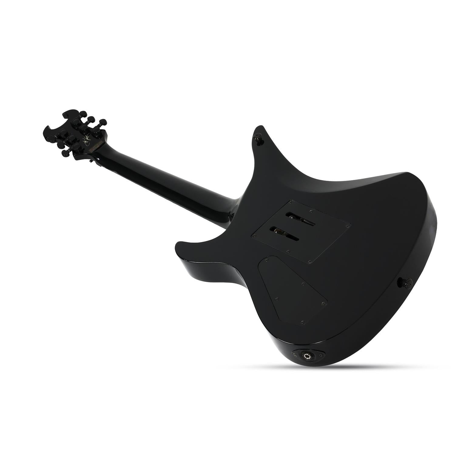 Schecter Electric Guitars Gloss Black with Silver Pinstripes Schecter Synyster Custom 6 String Electric Guitar