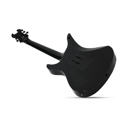 Schecter Electric Guitars Gloss Black with Silver Pinstripes Schecter Synyster Custom 6 String Electric Guitar
