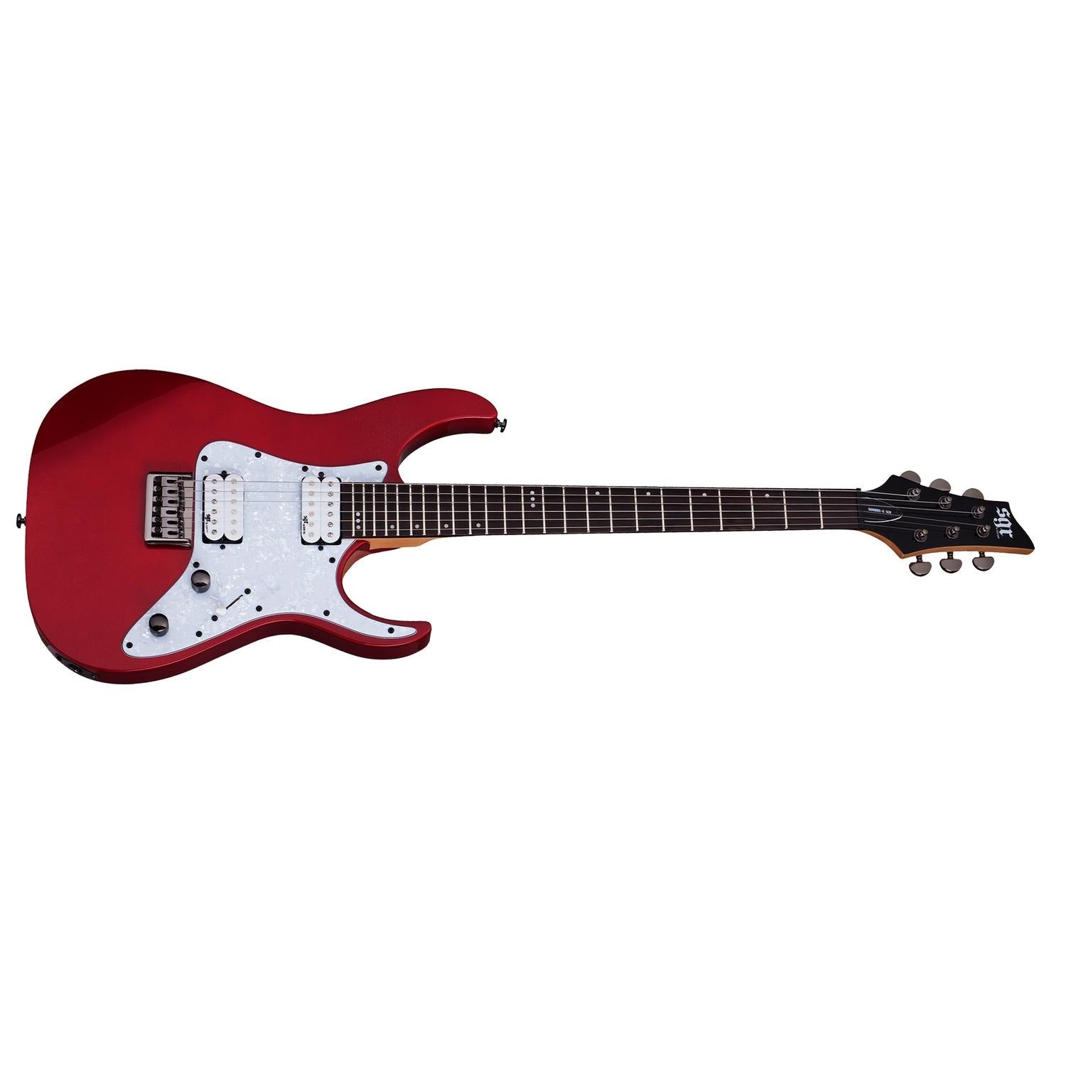 Schecter Electric Guitars Metallic Red Schecter Banshee 6 SGR 6-String Electric Guitar With Gig Bag