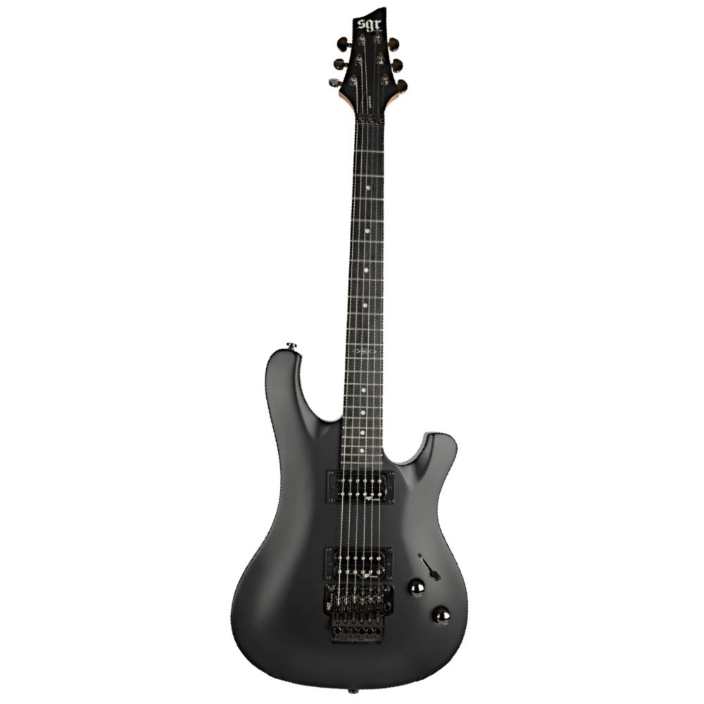 Schecter Electric Guitars Midnight Satin Black Schecter 006 FR SGR 6-String Electric Guitar With Gig Bag