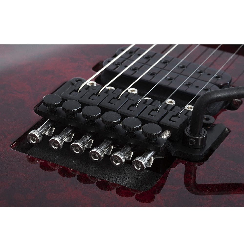 schecter electric guitars red reign schecter avenger fr-s 6 string electric guitar     
