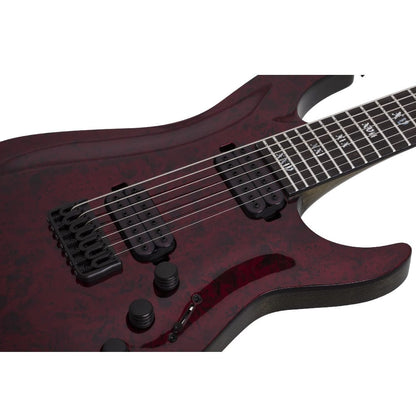 Schecter Electric Guitars Red Reign Schecter C-7 Apocalypse 7 String Electric Guitar