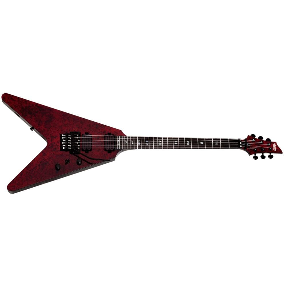 schecter electric guitars red reign schecter v1 fr apocalypse 6 string electric guitar     