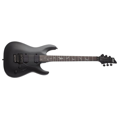 schecter electric guitars satin black schecter damien 6 fr 6 string electric guitar 