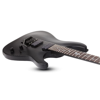schecter electric guitars satin black schecter damien 6 fr 6 string electric guitar 