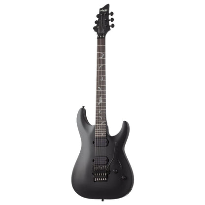 schecter electric guitars satin black schecter damien 6 fr 6 string electric guitar 
