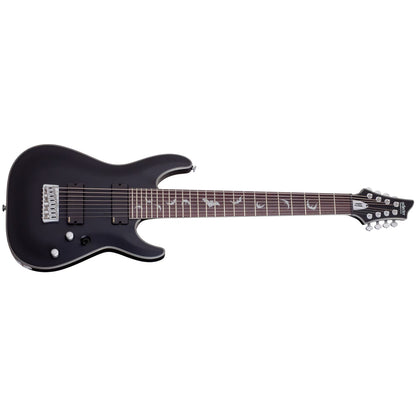 Schecter Electric Guitars Satin Black Schecter Damien Platinum-8 8 String Electric Guitar