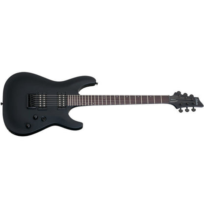 schecter electric guitars satin black schecter stealth c-1 electric guitar   