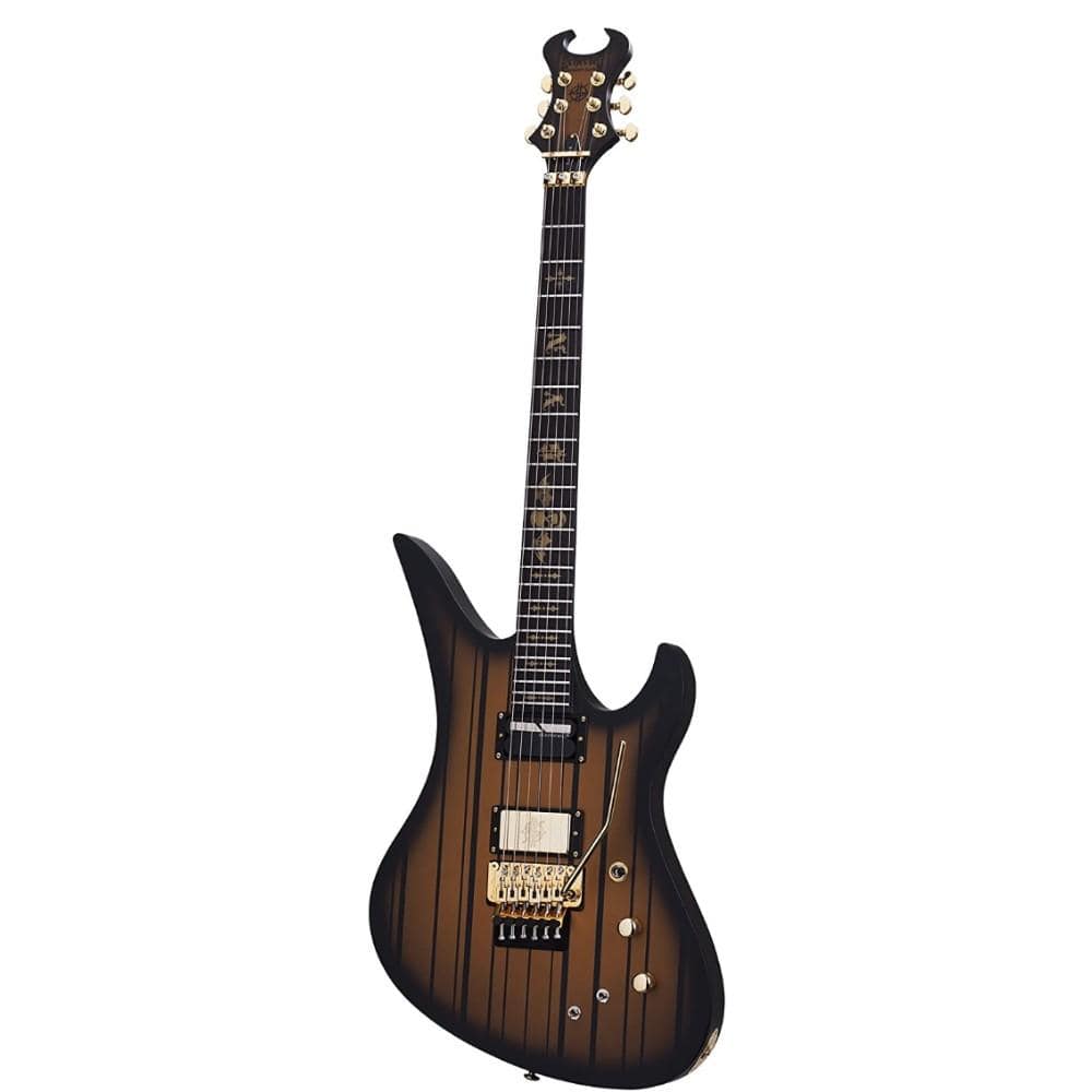 Schecter Electric Guitars Satin Gold Burst Schecter Synyster Custom-S Electric Guitar #color_satin-gold-burst