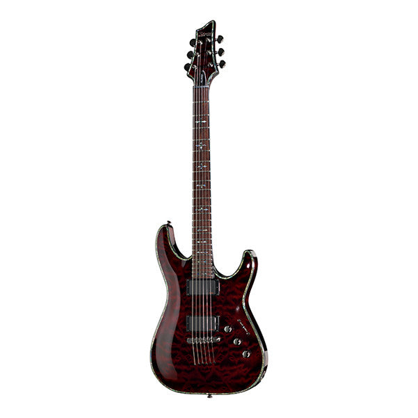 schecter electric guitars schecter c-1  hellraiser electric guitar - black cherry high gloss