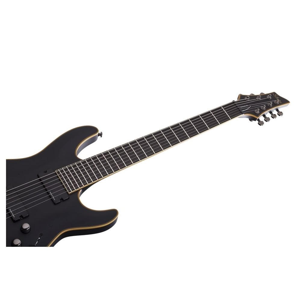 schecter electric guitars schecter c7 atx absn blackjack electric guitar - aged black satin