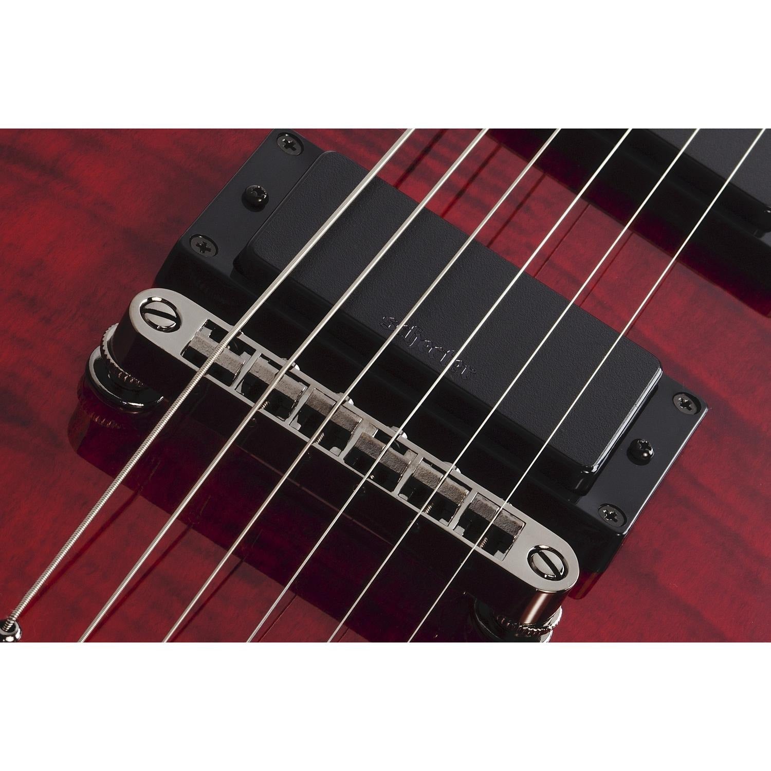 Schecter Electric Guitars Schecter Demon 6 Flamed Maple Top 6-String Electric Guitar - Crimson Red Burst